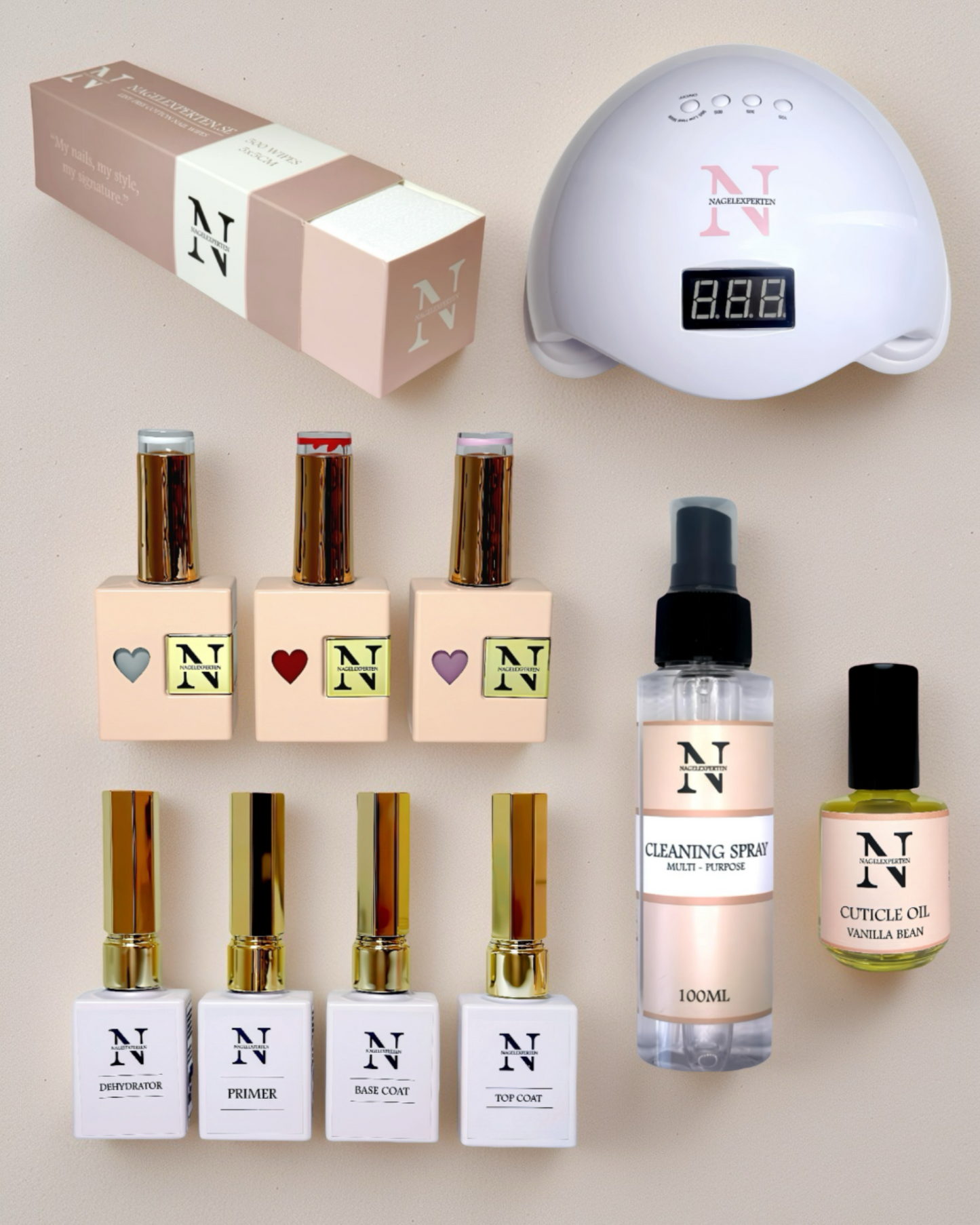 Gel polish starter kit - With UV lamp