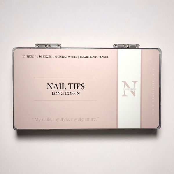 Negletips • Lang kiste • Naturlig hvid
