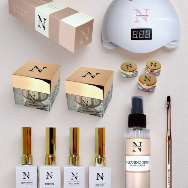 Builder gel startsæt - Med UV-lampe (hvid)