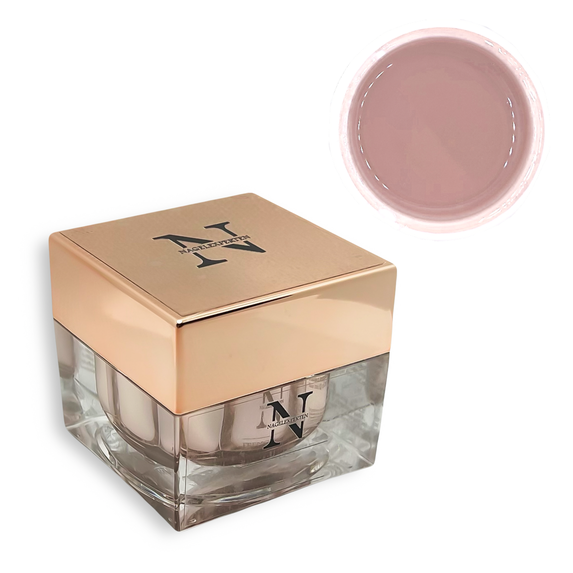 Beige nude builder gel för gelenaglar hemma