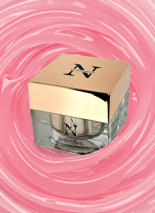 Builder gel i färgen Lush, transparent rosa nyans