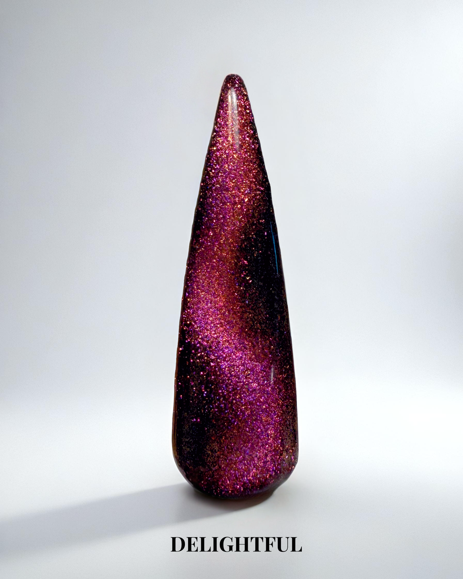 Rosa cat eye gellack Delightful för naglar, 15 ml.