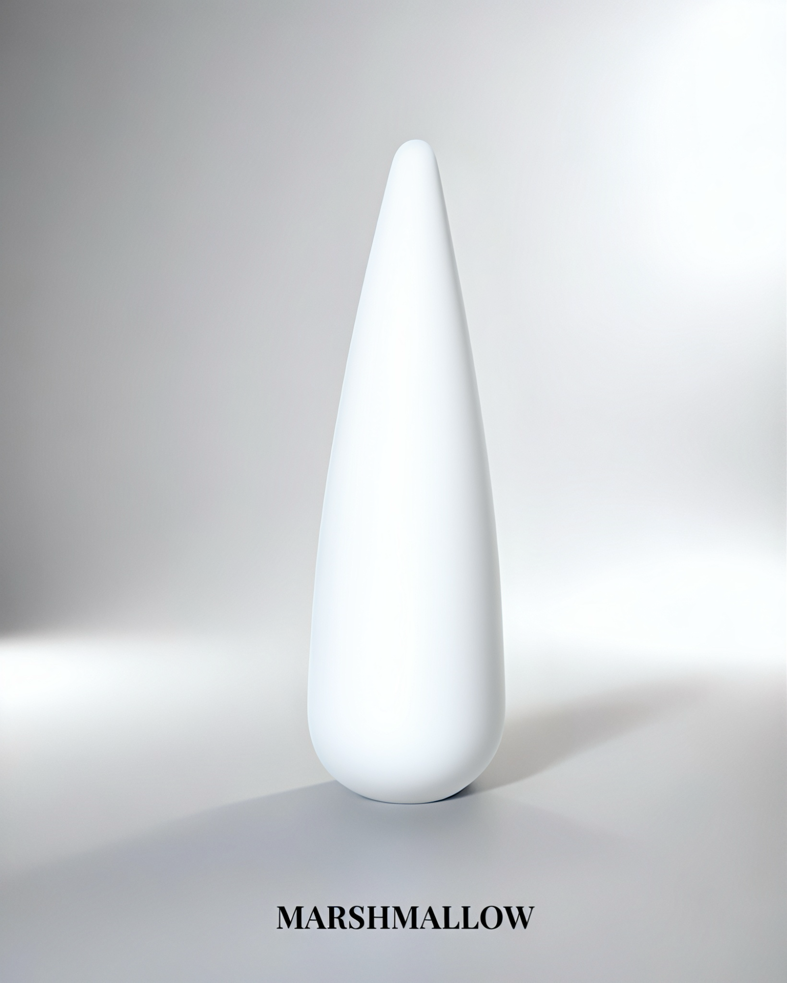 Vit heltäckande gellack i färgen Marshmallow för naglar.